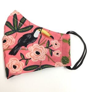 ‎2/$15 - Toucan Mask, Coral Parrot Palms Face Mask w/Filti Filter